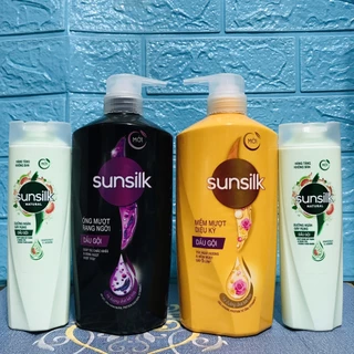 DẦU GỘI ĐẦU SUNSILK MỀM MƯỢT DIỆU KỲ 650ML TẶNG KÈM DẦU GÔI 140G