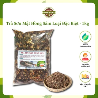 Trà Sơn Mật Hồng Sâm(Loại đặc biệt)nhiều hoa nhài,cỏ ngọt  1kg Giải Nhiệt, An Thần, Dễ Ngủ - Dược Liệu Tuấn Dũng