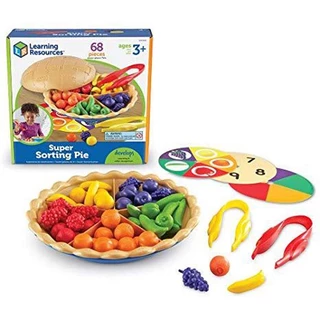 [Hàng nhập khẩu Mỹ] Chiếc bánh nướng trái cây đầy màu sắc - Super Sorting Pie Learning Resources