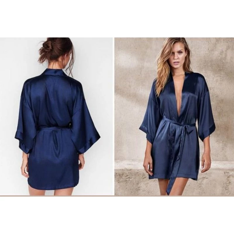 Áo choàng kimono lụa F21 VNXK áo khoác ngủ satin dáng dài forever 21 xuất khẩu dư xịn