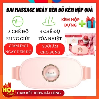 Máy massage làm ấm bụng ngày đèn đỏ M28, máy trườm nóng giảm đau bụng kinh kèm hộp quà sang trọng - Bảo hành 12 tháng