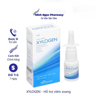 Dung dịch xịt mũi XYLOGEN Dược Khoa (lọ 15ml)- Giúp thông thoáng mũi