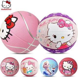 Qủa Bóng Rổ Hình Hello Kitty Xinh Xắn Cho Bé 3 Không. Bộ 5 Quả Bóng Da 12 / 9cc Họa Tiết Hoạt Hình Đáng Yêu Cho Bé Trai Gái