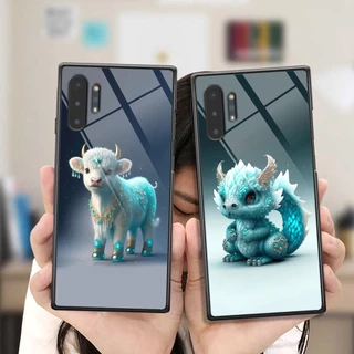 Ốp kính Samsung Note 10 / Note 10 Plus / Note 10+ hình 12 con giáp cực kỳ cute dễ thương đáng yêu