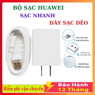 Sạc Huawei 18w, Bộ sạc nhanh cho điện thoại -dùng cho OPPO , VIVO , SAMSUNG, Bảo Hành 12 Tháng