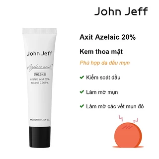 John Jeff Azelaic Acid 20% Kem dưỡng da mặt, Chống mụn trứng cá, Kiểm soát dầu