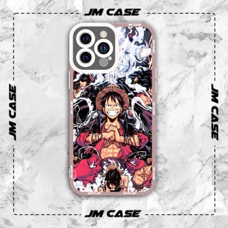 Ốp lưng iphone samsung xiaomi oppo cạnh vuông JMCase Monkey D. Luffy Collage Manga Anime One Piece