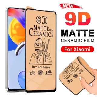 [Không bao giờ vỡ] kính cường lực chống bám vân tay dẻo Cho Xiaomi Redmi 8A 9T 9A 9C Redmi Note 7 8 8T 9s 9 10 10S 10C 12C 12 11S Pro Mi 11 Lite 11T 10T 12T 9T Poco X3 F4 GT X3 NFC X4  Full Cover Soft Ceramic