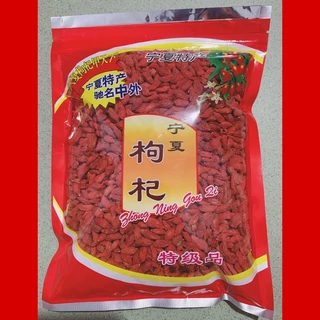 Gói 500g kỷ tử khô Ninh Hạ, vị ngọt, bổ dưỡng - nấu chè yến, pha trà, hầm tiềm