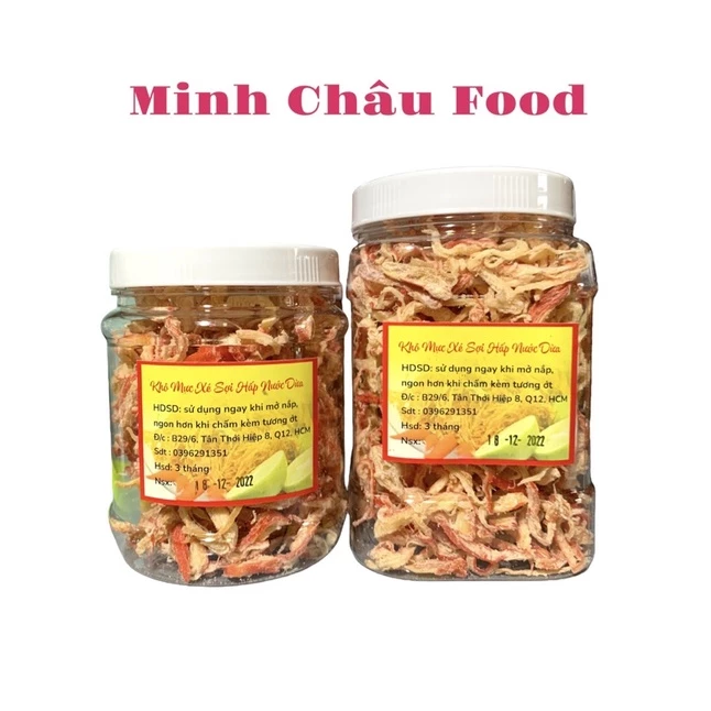 100gr Mực xé sợi hấp nước dừa siêu ngon ngọt