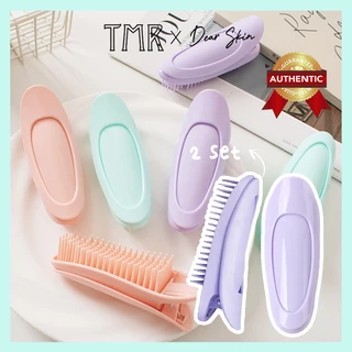 [2 set] Kẹp Phồng Chân Tóc Thanh Răng Lược Size Lớn Dream Pastel, Thiết Kế Chống Trượt Chính Hãng TMR