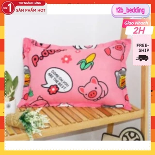 Vỏ gối nằm,áo gối chất cotton poly kích thước 45x65cm,mẫu heo hồng