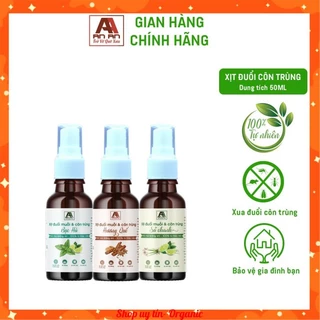 Xịt Tinh Dầu Đuổi Muỗi AN AN hương Bạc Hà/ Quế/ Sả Chanh 50 ml