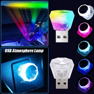 Đèn LED DJ Không Dây USB Tạo Hiệu Ứng Ánh Sáng Nhiều Màu Trang Trí Nội Thất Xe Hơi