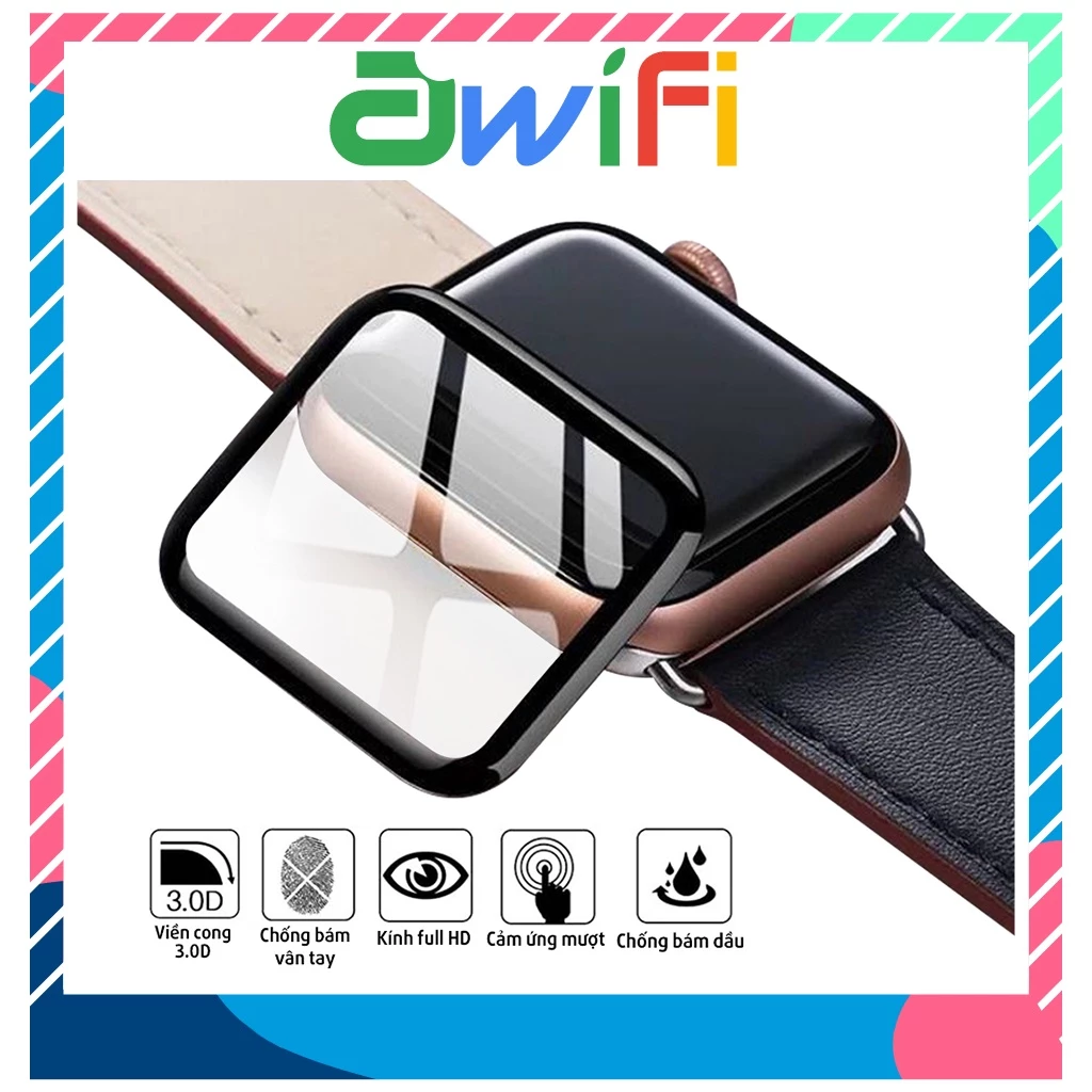 Miếng dán màn hình(Kính cường lực) Apple Watch full màn 3d dành cho Series 1/2/3/4/5/6/7/SE/38/40/42/44/41/45/49mm-U2-13