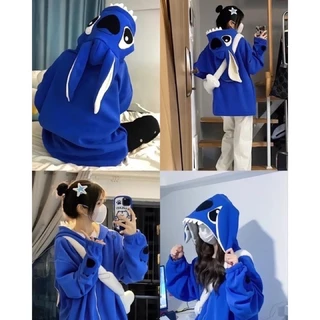 Áo hoodie tại thỏ siêu xinh