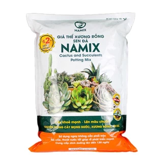 (Đất trồng sen đá  trộn sẵn cao cấp xương rồng cây mộng nước soil mix namix (túi 5 lít khoảng 3kg)- preminum soil mix