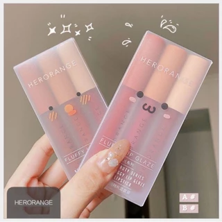 Set 3 Cây Son Kem Lì Herorange Fluffy Lip Glaze ( có tách lẻ)