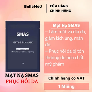 Mặt nạ SMAS Peptide Silk Mask phục hồi da, giảm sưng, giảm đỏ rát chính hãng Hàn Quốc có VAT