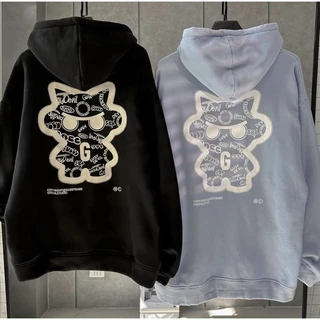 Áo khoác hoodie zip nam nữ 2 túi GUSY DEVIL form rộng jacket unisex có khóa kéo vải nỉ bông dày mịn (Hàng Sẵn)