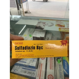 sulfadiazin bạc bôi bỏng bôi các vết loét tì đè
