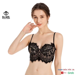 Áo lót nữ Bralette BASIL DA03 đệm mỏng có gọng phối ren mềm nhẹ