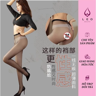 Quần tất nữ tàng hình trong suốt mỏng dai siêu thật chân Hàn Quốc [Leo Bralette]