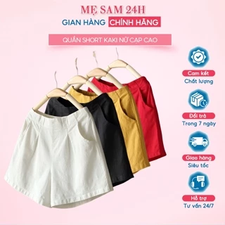 Quần short nữ cạp cao bigsize chất liệu cao cấp bền mát thiết kế trẻ trung năng động Mẹ Sam 24h QNH.48