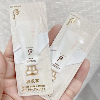 [ 1ml] 1 gói kem chống nắng Whoo fresh dưỡng trắng chống nắng vượt trội với spf50, pa4+