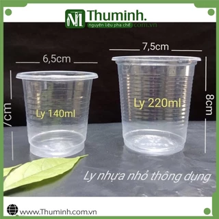 Lốc 50 Ly Nhựa Dùng 1 Lần 140ml / 220ml