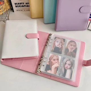 [Sẵn] Binder A5 da PU 6 còng sheet a5 1 mặt - Sổ binder album ảnh