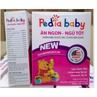 Siro pedia baby hỗ trợ tiêu hóa cho bé ăn ngon ngủ tốt hộp 20 ống