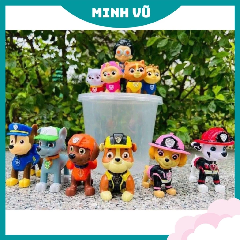 Set 9 nhân vật trong phim Những chú chó cứu hộ (không trùng mẫu) hàng Việt Nam