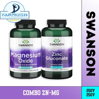 Combo Tăng Testoteron Zinc 50mg 250 viên & Magnesium 200mg 250 viên Swanson