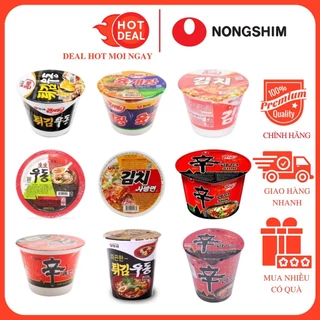 Mì Ăn Liền Cay NongShim Vị Tôm/Vị Hải Sản/Vị Bò Cay/KimChi/Shinramyun/Udon - Mỳ Ly Ăn Liền Nhập Khẩu Hàn Quốc