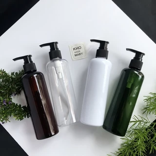 Chai Xanh vòi nhấn đựng dầu gội , Sữa tắm 100ml / 150ml / 250ml / 300ml / 500ml - Bình nhựa xanh vòi bump chiết Mỹ phẩm