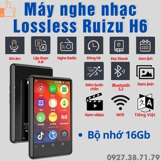 Bản 2024 Máy nghe nhạc Ruizu H6 - Có Wifi, Bluetooth 5.2 - Có Tiếng Việt - Xem Youtube, Tiktok - Lướt Web - Xem Phim