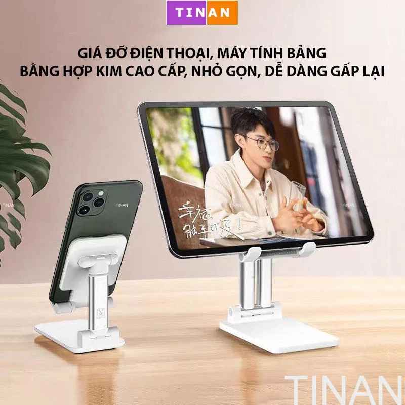 Giá Đỡ Điện Thoại, Máy Tính Bảng Bằng Hợp Kim Cao Cấp K1/K2, Nhỏ Gọn, Dễ Dàng Gấp Lại