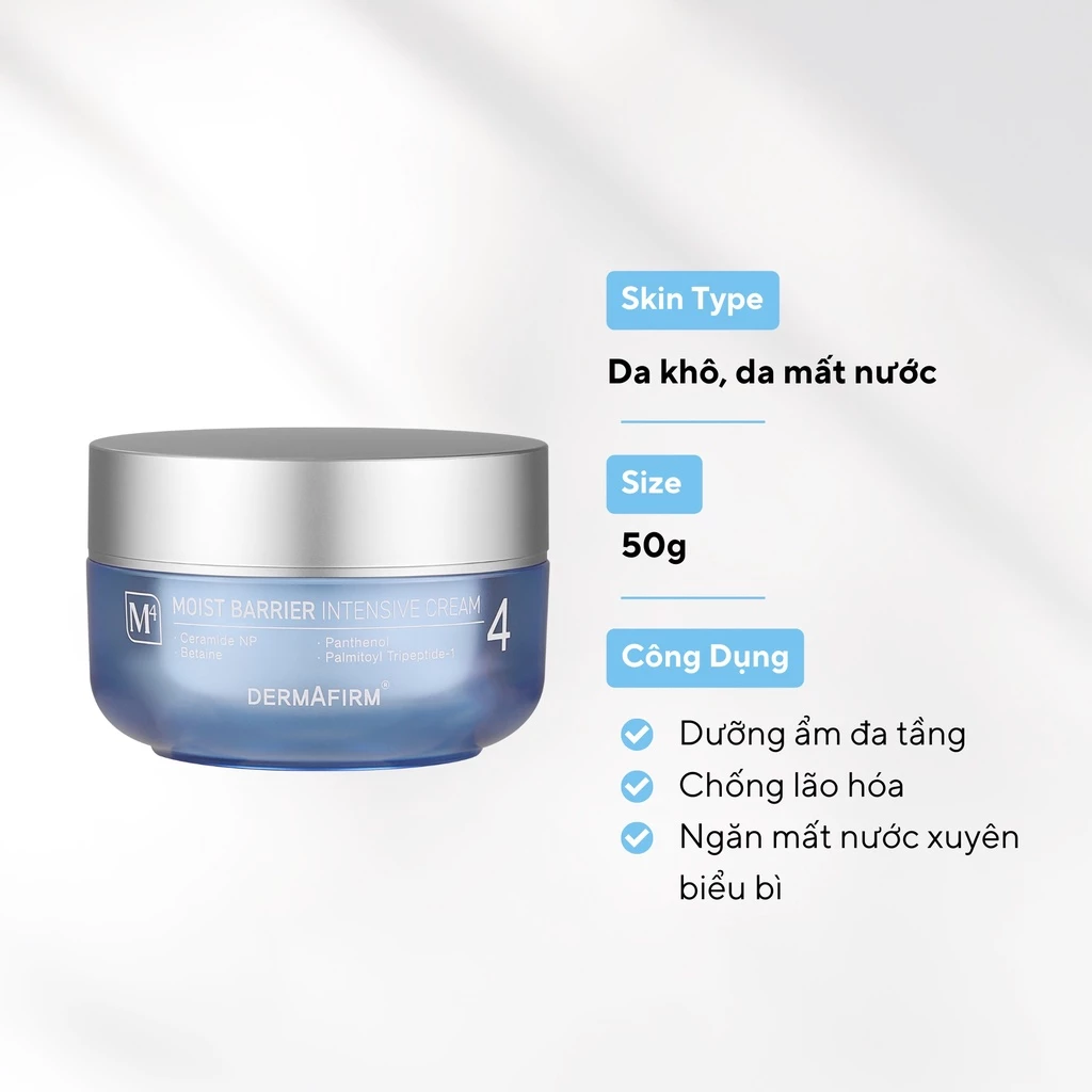 HÀNG NHẬP KHẨU - Kem dưỡng Labo Dermafirm Moist Barrier Intensive Cream M4 chống mất nước xuyên biểu bì 50ml