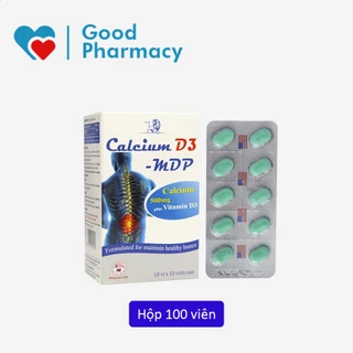 [CHÍNH HÃNG] Viên uống Calcium D3 MDP (Canxi & vitamin D3) giảm còi, loãng xương, giúp tăng trưởng, phát triển trẻ em