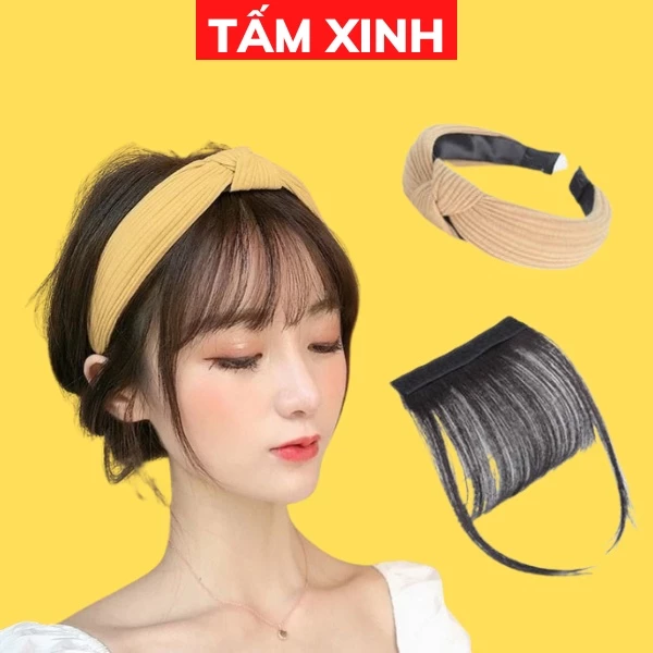 Tóc giả mái thưa có gắn kèm bờm  - BỜM GẮN MÁI GIẢ
