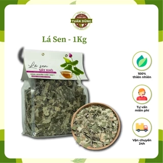 Lá Sen Khô 1kg Hỗ Trợ Ngủ Ngon, Hạ Men Gan, Mỡ Máu - Dược Liệu Tuấn Dũng