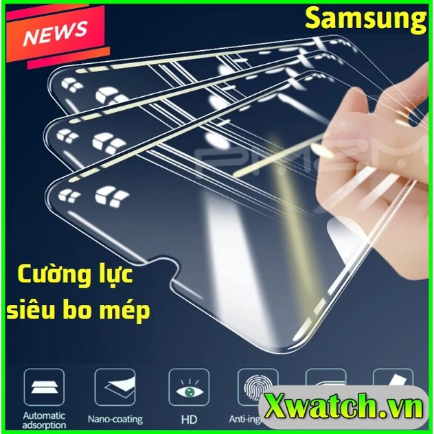 Cường lực siêu bo mép 2,5D Samsung A13 A23 A03 CORE A02/M02 A12/M12 A02S/A03S A73 M53 A72 A71 A31 A30/A30S A50/A50S A70