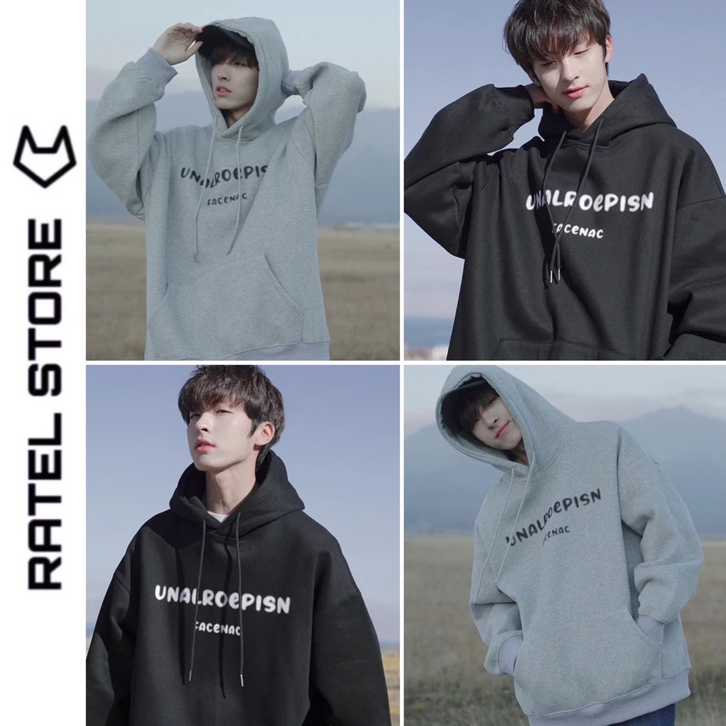 Áo Hoodie Local Brand   " UNALROEPSIGN MỜ " Unisex FORM RỘNG