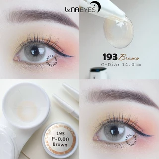 [1 year] Kính áp tròng LUNA EYES 193 BROWN - Lens size nhỏ