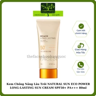 [Date 2026] Kem chống nắng trang điểm The Face Shop dưỡng da lâu trôi Power Long Lasting SPF50+ PA+++ 50ml