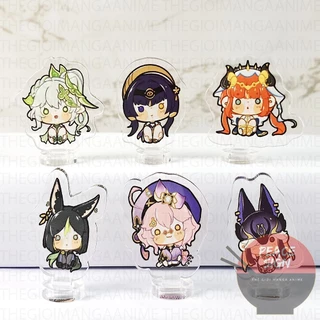 (3CM) Mô hình Standee GENSHIN IMPACT ver NGỒI CUTE game mica trong acrylic anime chibi xinh xắn dễ thương