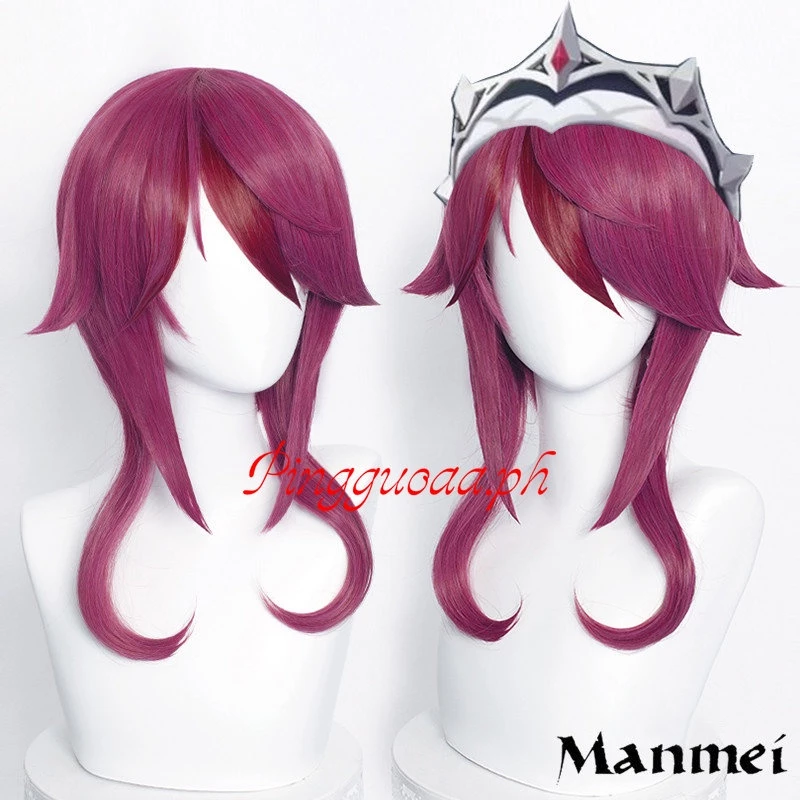 Tóc giả Manmei cosplay Rosaria Genshin Impact