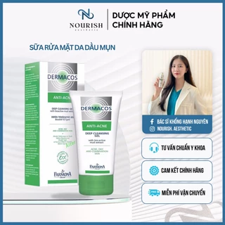 Sữa Rửa Mặt Làm Sạch Sâu, Ngừa Mụn, Cho Da Dầu - Farmona Dermacos AntiAcne Deep Cleansing (150ml)