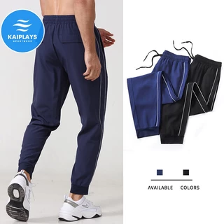 Quần jogger nam thể thao 2 sọc phản quang KAIPLAYS Quần dài nam dây rút chạy bộ, tập gym, đạp xe Hàn Quốc KP017